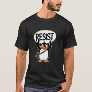 Camiseta Resista Os Pinguins Retro Vintage Homens Mulheres