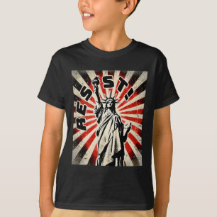 Camiseta Resiste À Estátua Teatral Da Liberdade Resistir Ao