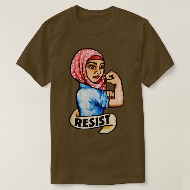Camiseta Resiste a rosie, o rivete (Frente do Design)