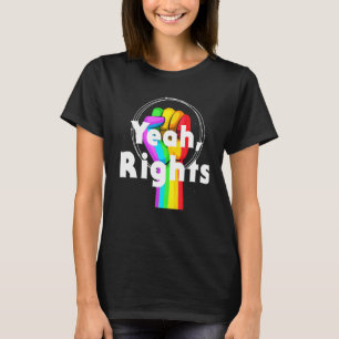 Camiseta Resiste ao Arco-Íris Sim Direitos Lgbtqa+ Gay Lesb