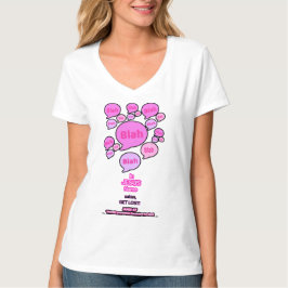 Camiseta Resiste ao diabo - rosa - Camisa-T básica feminina