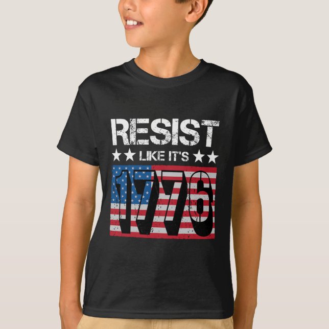 Camiseta Resiste como se fosse 1776 (Frente)