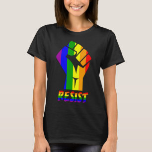 Camiseta Resiste Lgbt Pride Love T Shirt Gay Lésbian Legal