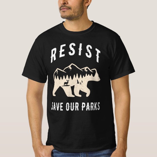 Camiseta Resiste Salve Nossos Parques Alt Barramento Nacion (Frente)