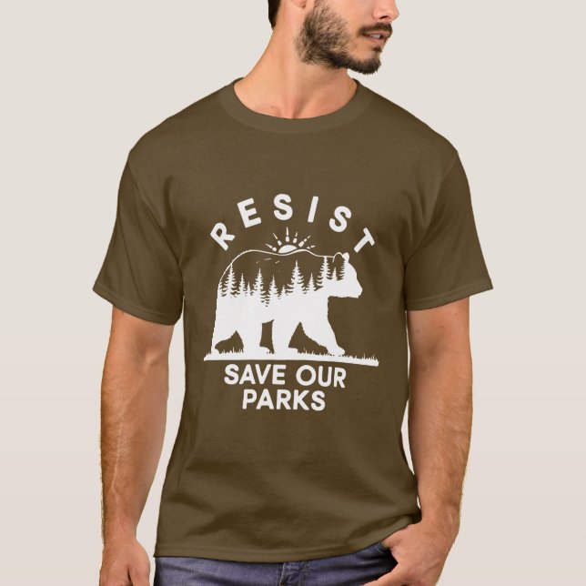 Camiseta Resiste Salve Nossos Parques Alt Os Parques Nacion (Frente)