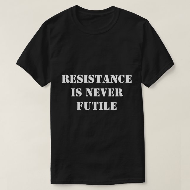 Camiseta resistência (Frente do Design)