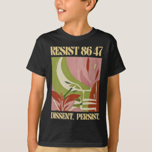 Camiseta Resistência 8647 Discordância Persiste Anti-Trump