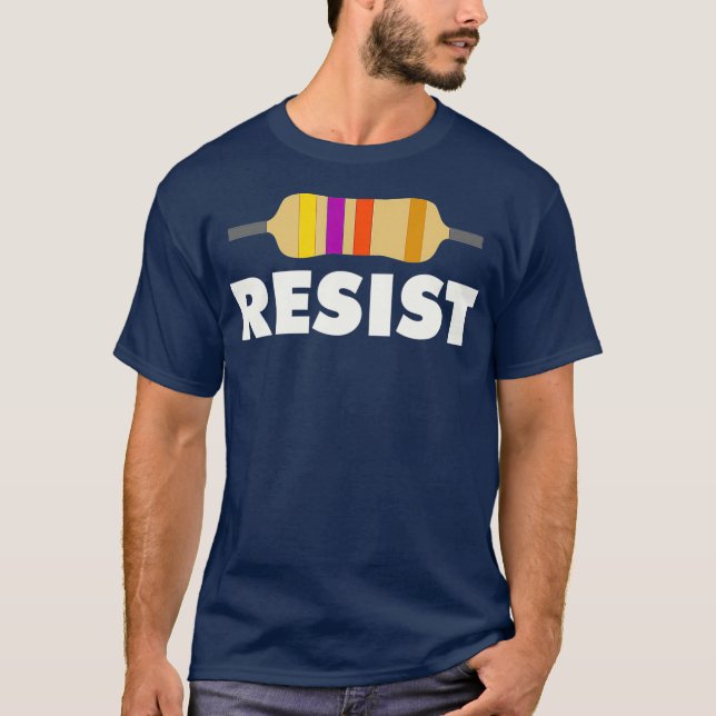 Camiseta Resistência à engenharia elétrica (Frente)