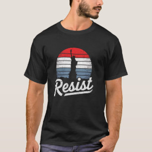 Camiseta Resistência À Estátua Da Liberdade Salvar A Democr