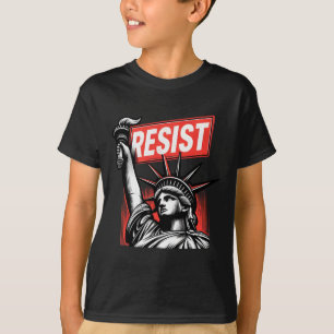 Camiseta Resistência À Estátua Do Ativismo Da Liberdade Pro