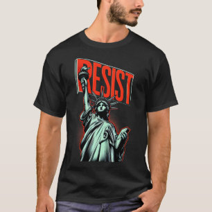 Camiseta Resistência À Estátua Do Ativismo Da Liberdade Pro