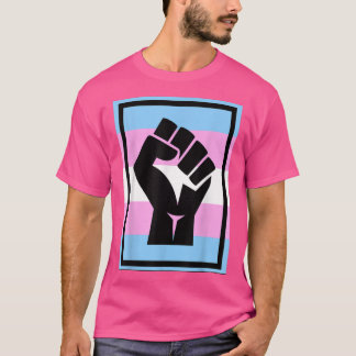 Camiseta Resistência à Primeira Transgênero Sinalizador Tra