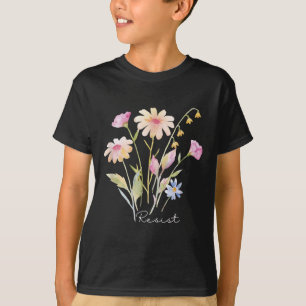 Camiseta Resistência a Protesto Botânico Floral Anti-Trump