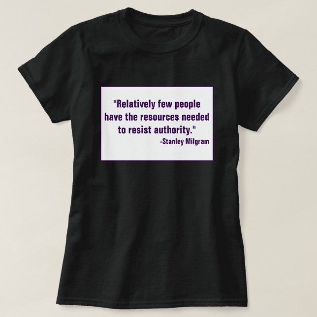 Camiseta Resistência a Recusar Obey Disobey Anti-Autoritári (Frente do Design)