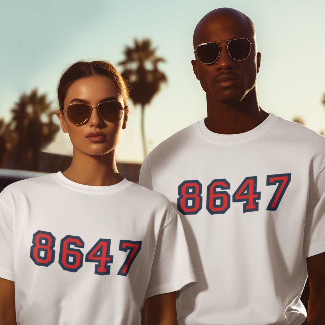 Camiseta Resistência Anti-Trump 8647 (Criador carregado)