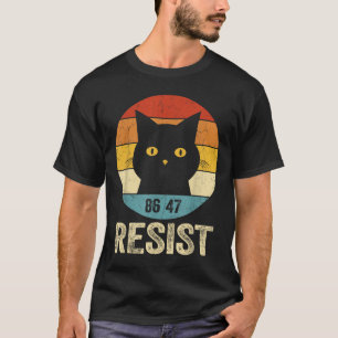 Camiseta Resistência Anti-Trump Teto Retro Resiste Anti-Tru