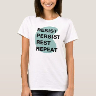 Camiseta Resistência Ao Antifascista Persistente