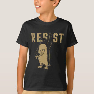 Camiseta Resistência Ao Ativismo Dos Pinguins - Gráfico De