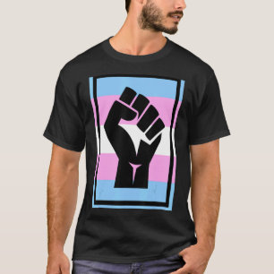 Camiseta Resistência ao Orgulho Trans do Sinalizador Transg