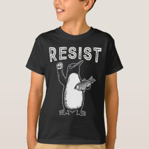 Camiseta Resistência ao protesto político contra os pinguin