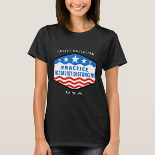 Camiseta Resistência ao socialismo - Prática do distanciame