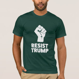 Camiseta Resistência ao Trump Encerrado Resistência à Solid