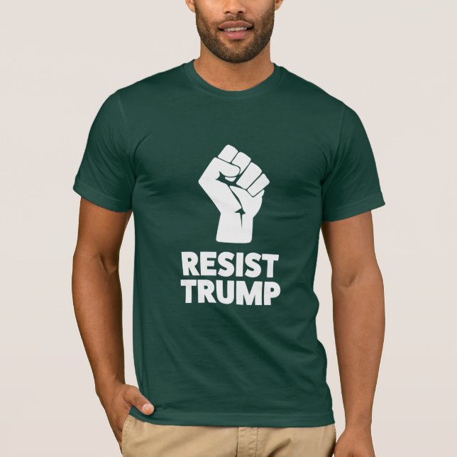 Camiseta Resistência ao Trump Encerrado Resistência à Solid (Frente)