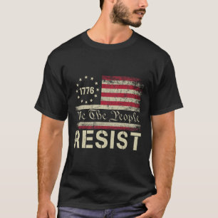 Camiseta Resistência Ao Trump Protesto Contra A Bandeira Do