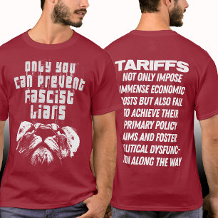 Camiseta Resistência Aos Direitos Fascistas Tarifas Polític