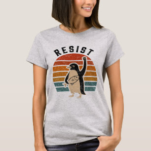 Camiseta Resistência aos pinguins em protesto contra tarifa