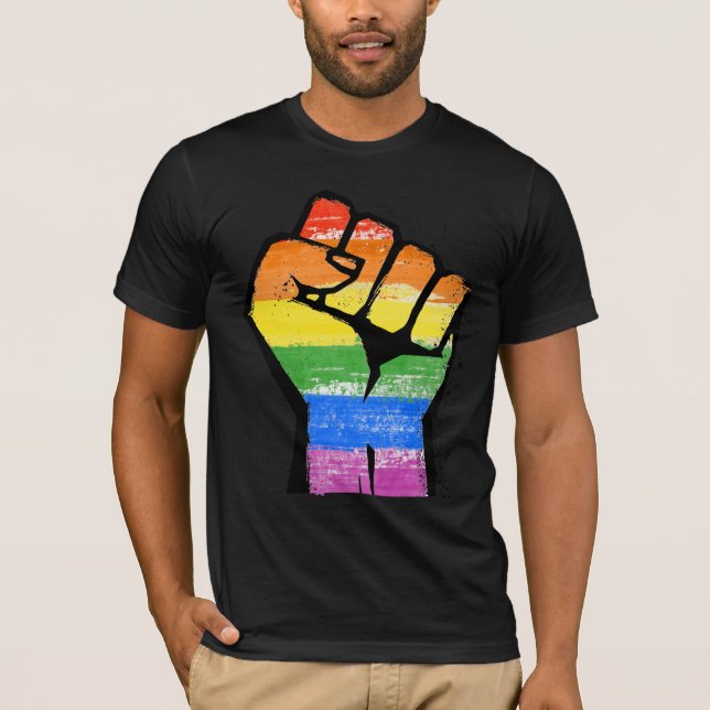Camiseta Resistência do Orgulho LGBT (Frente)
