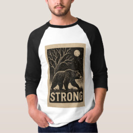 Camiseta Resistência do Urso de Vintagem