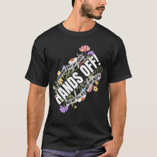 Camiseta Resistência Floral Anti-Trump Não As Mãos Do Meu P