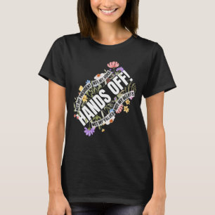 Camiseta Resistência Floral Anti-Trump Não As Mãos Do Meu P