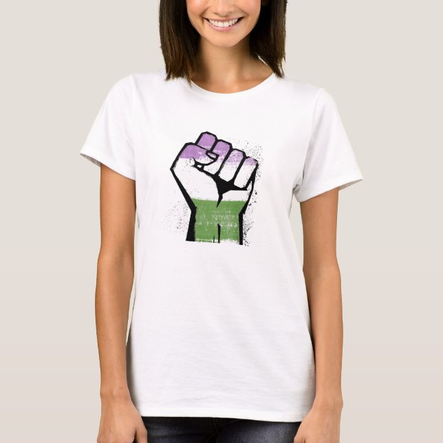 CAMISETA RESISTÊNCIA GENDERQUEER (Frente)