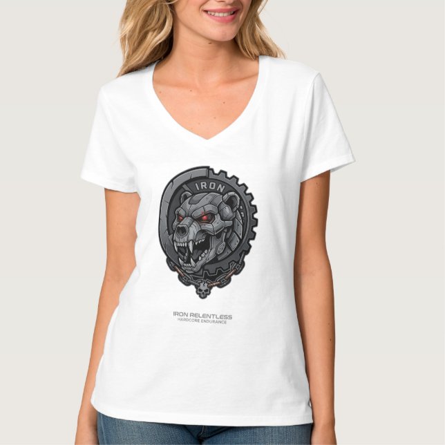 Camiseta Resistência Hardcore de Ferro Implacável | Mentali (Frente)