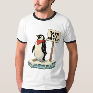 Camiseta Resistência: O Pinguim Luta Contra Tarifa