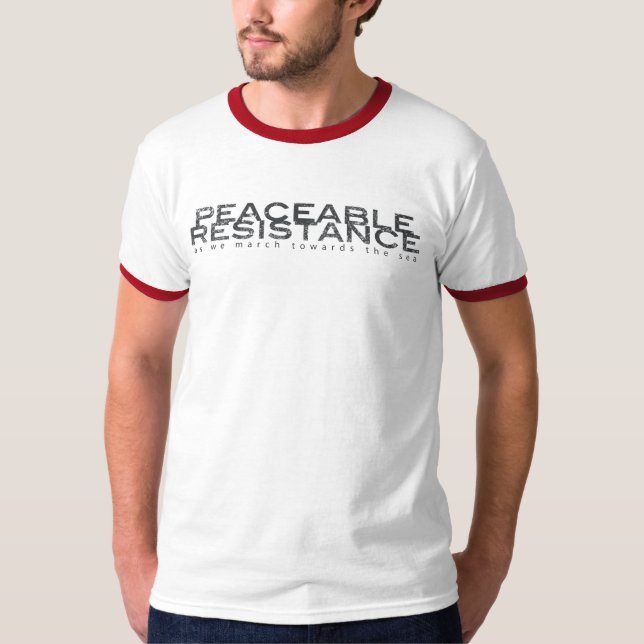 Camiseta Resistência pacífica (Frente)