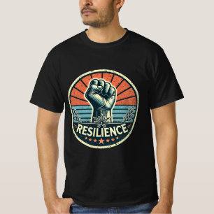 Camiseta Resistência: Potência de Vintagem
