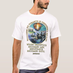 Camiseta Resistência & rebelião do t-shirt das citações