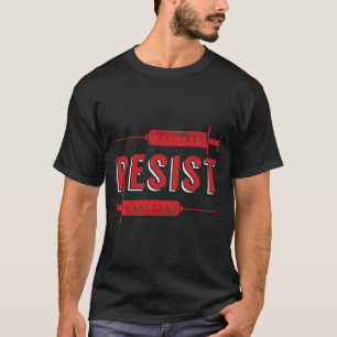 Camiseta Resistência Sem Vacina Anti-Vax Mandato Não