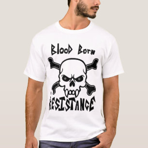 Camiseta Resistência-Vitória nascida ou Valhalla do sangu