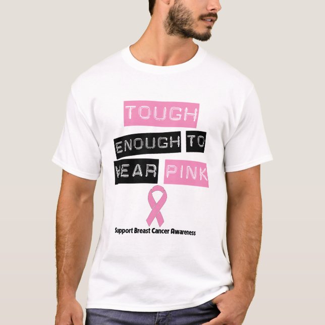 Camiseta Resistente bastante para vestir o cancro da mama (Frente)