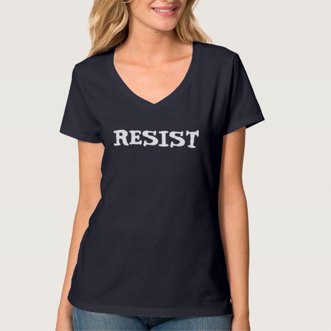 Camiseta Resistir | Anti Donald Trump (Frente)