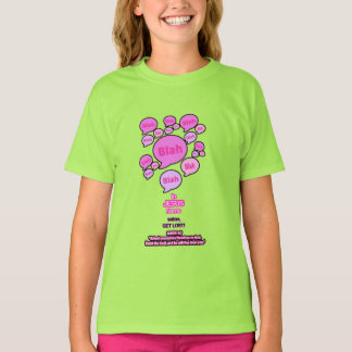 Camiseta Resistir ao diabo - rosa - Camisa-T da moça