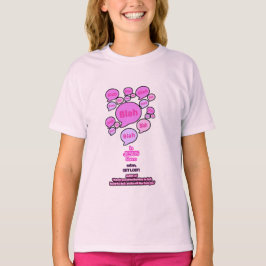 Camiseta Resistir ao diabo - rosa - Camisa-T da moça