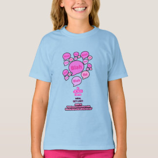 Camiseta Resistir ao diabo - rosa - Camisa-T da moça