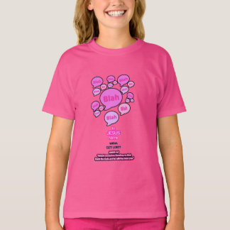 Camiseta Resistir ao diabo - rosa - Camisa-T da moça