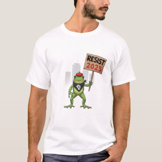Camiseta Resistir ao Protesto da Rã de Portland