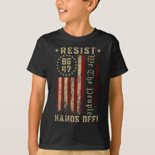 Camiseta Resistir Às Mãos Do Medicamento Da Segurança Socia